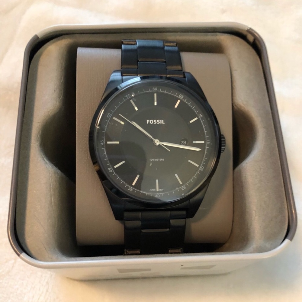 Fossil Watch, Black, Brand New!!!